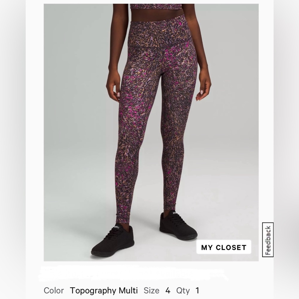 Lululemon Wunder Train High Rise Tights Leggings